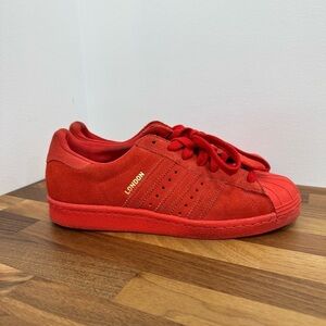 Adidas Superstar originals, 80s London Red Sneakers Urban Outfitters Sz 7
